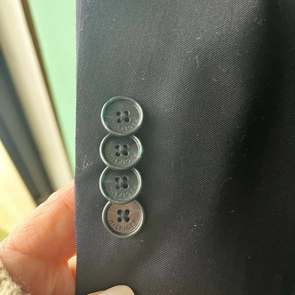 Tommy Hilfiger Men's Sport Coat Blazer Jacket 2 Buttons Navy - 40 R - Picture 4 of 14